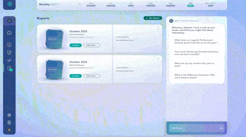 Speed of Digits Report Creation