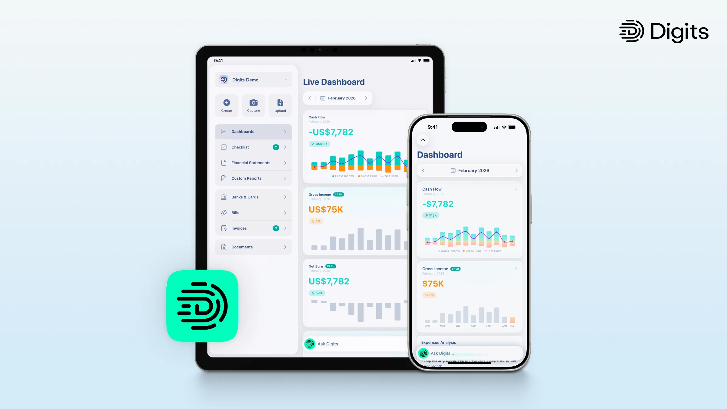 Digits launches apps for iPhone, iPad, and Mac