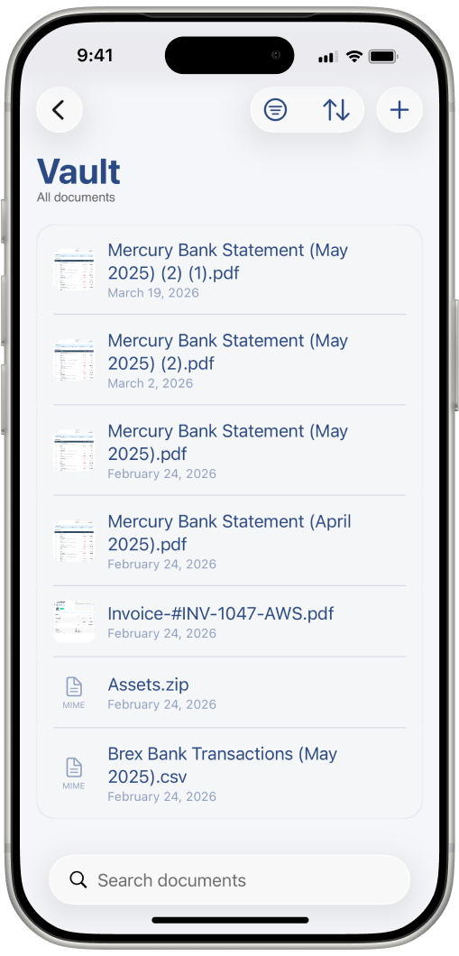 Digits Vault on iPhone