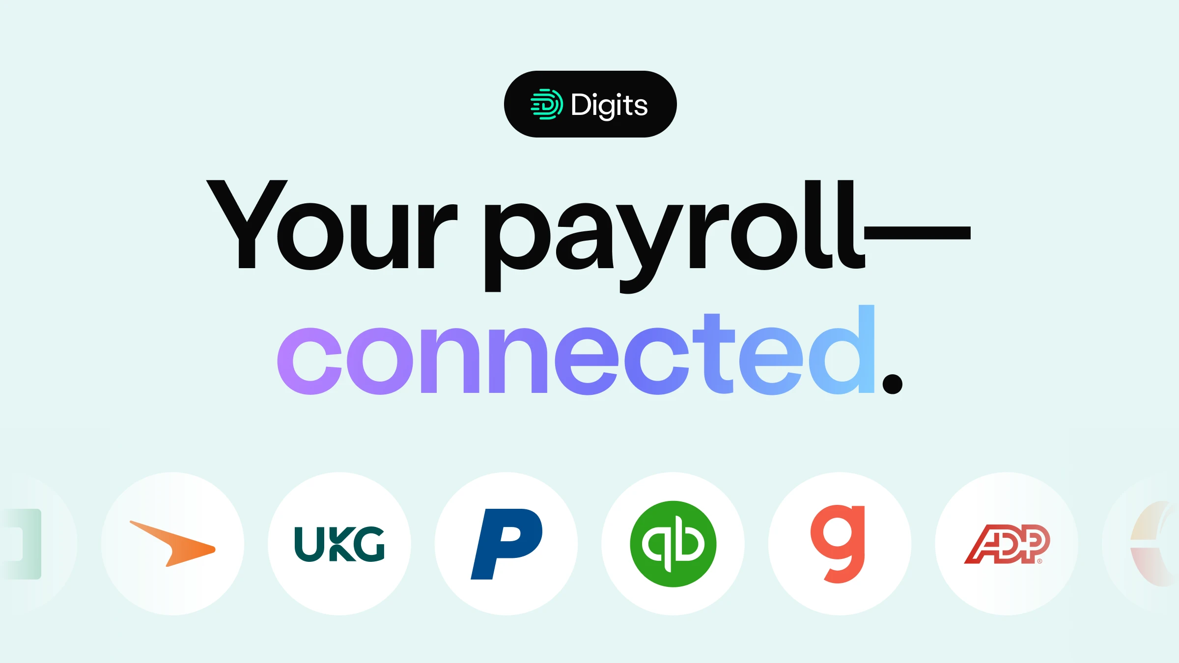 Digits now connects to 18 new payroll providers