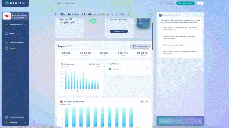 Adding text to a client dashboard