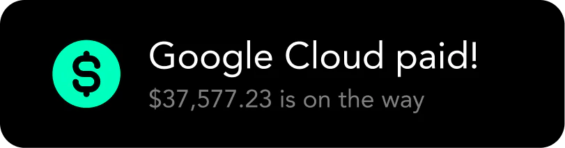Google Cloud paid! $37,577.23 is on the way